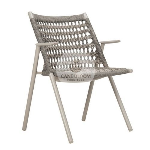Outdoor Rope Dining Armchair with Cushion
