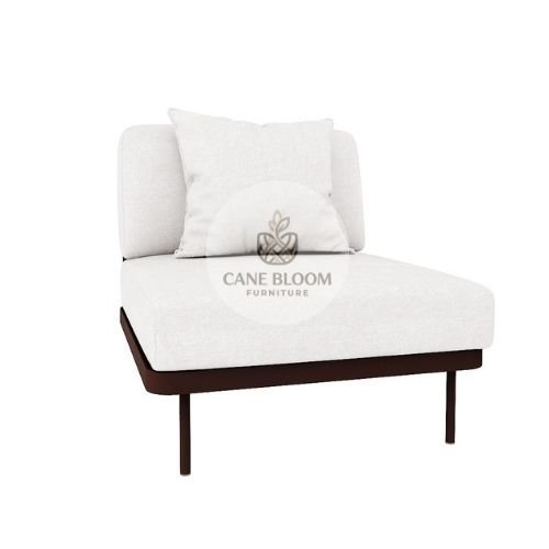 Center Modular Outdoor Seating Unit with Cushion
