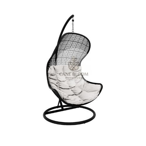 Classic Single Seater Wicker Swing with Cushion