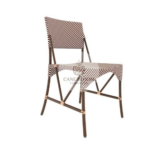 Woven Cafe Outdoor Dining Chair with Cushion